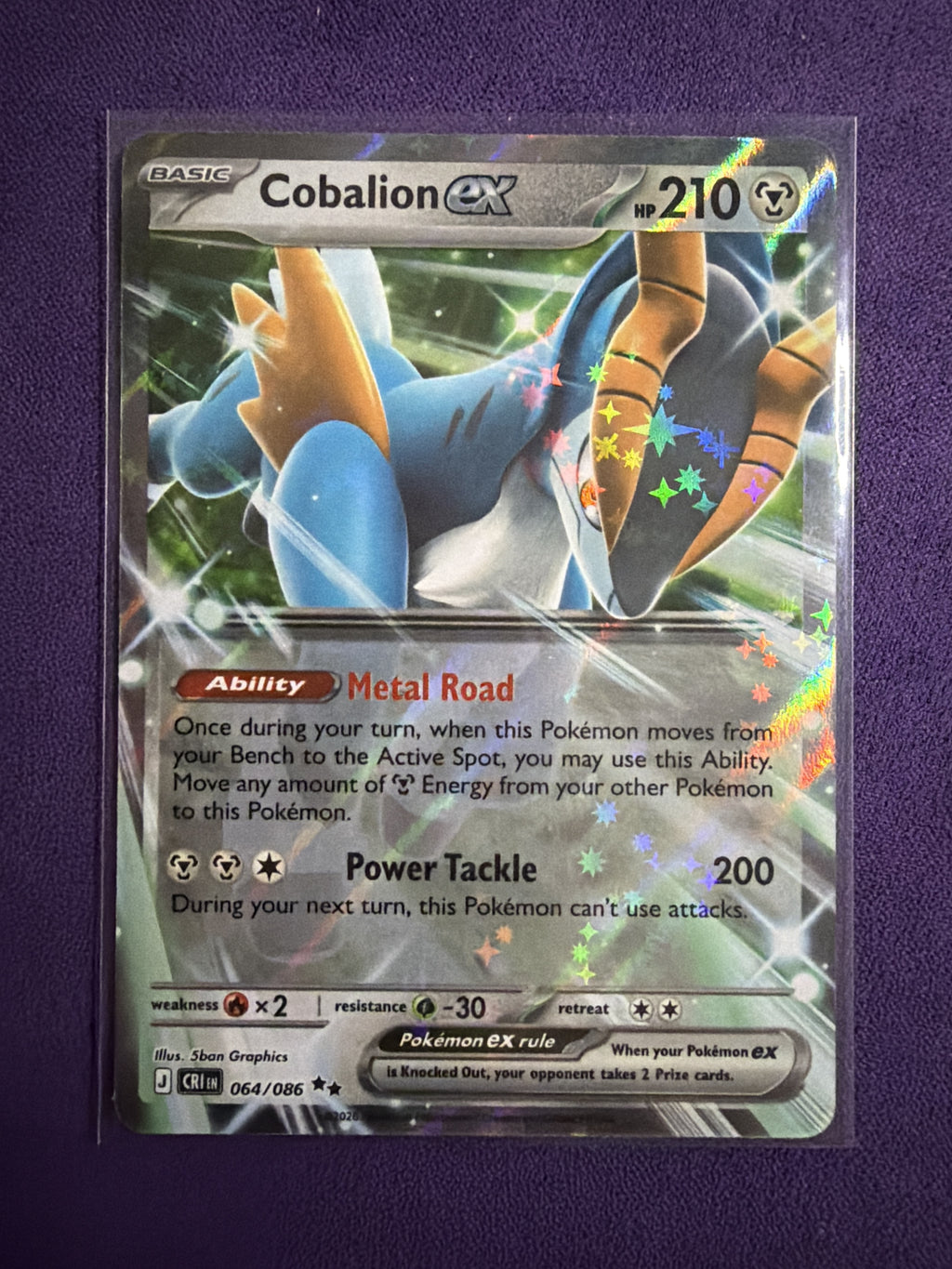 ME04: Chaos Rising #064/086 Cobalion ex