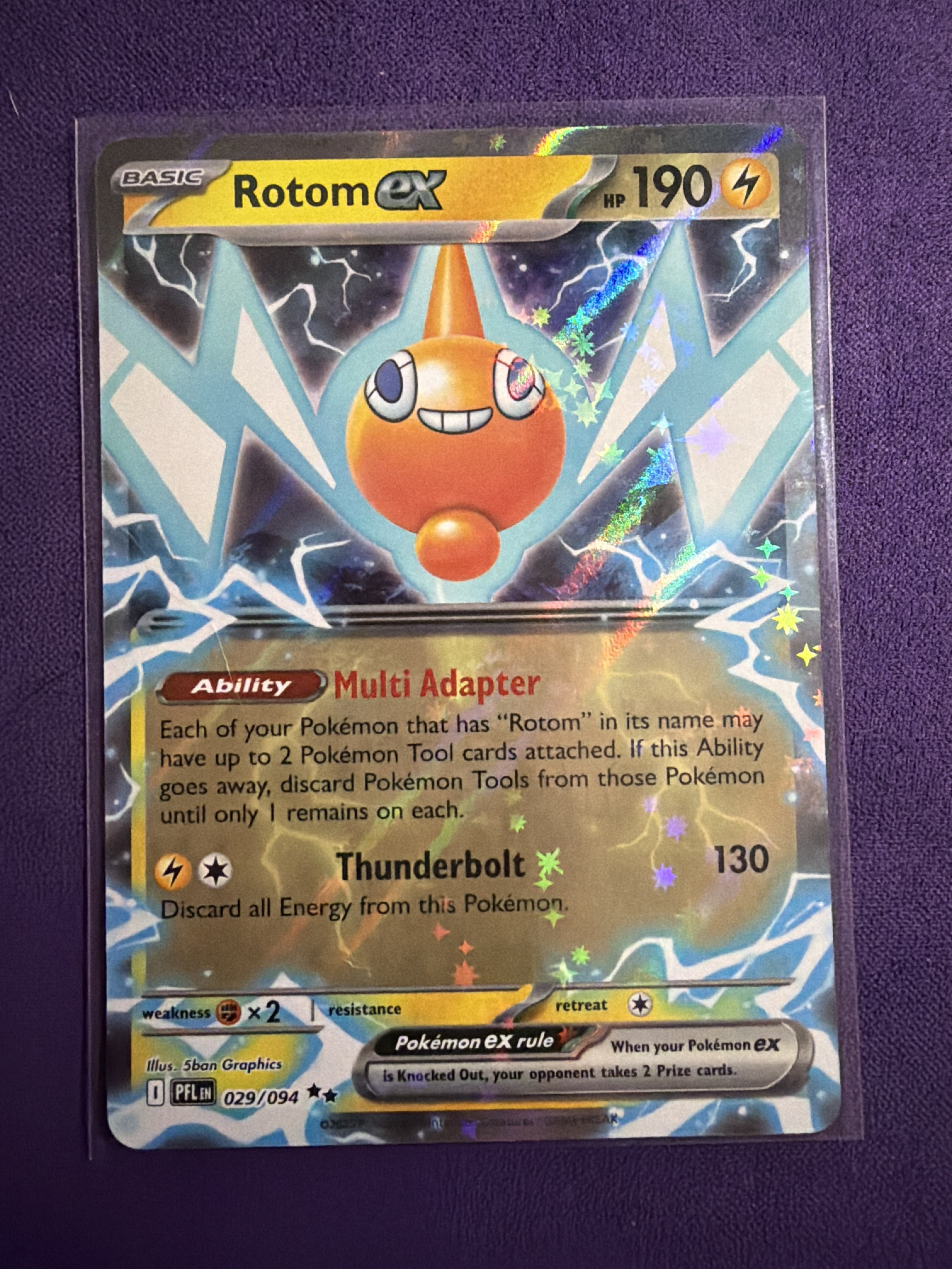 Rotom ex #029/094 - ME02: Phantasmal Flames - Double Rare Pokemon Card NM