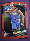 2024-25 Panini Prizm Black Jalen Williams Red Prizms /299 #15 OKC Thunder