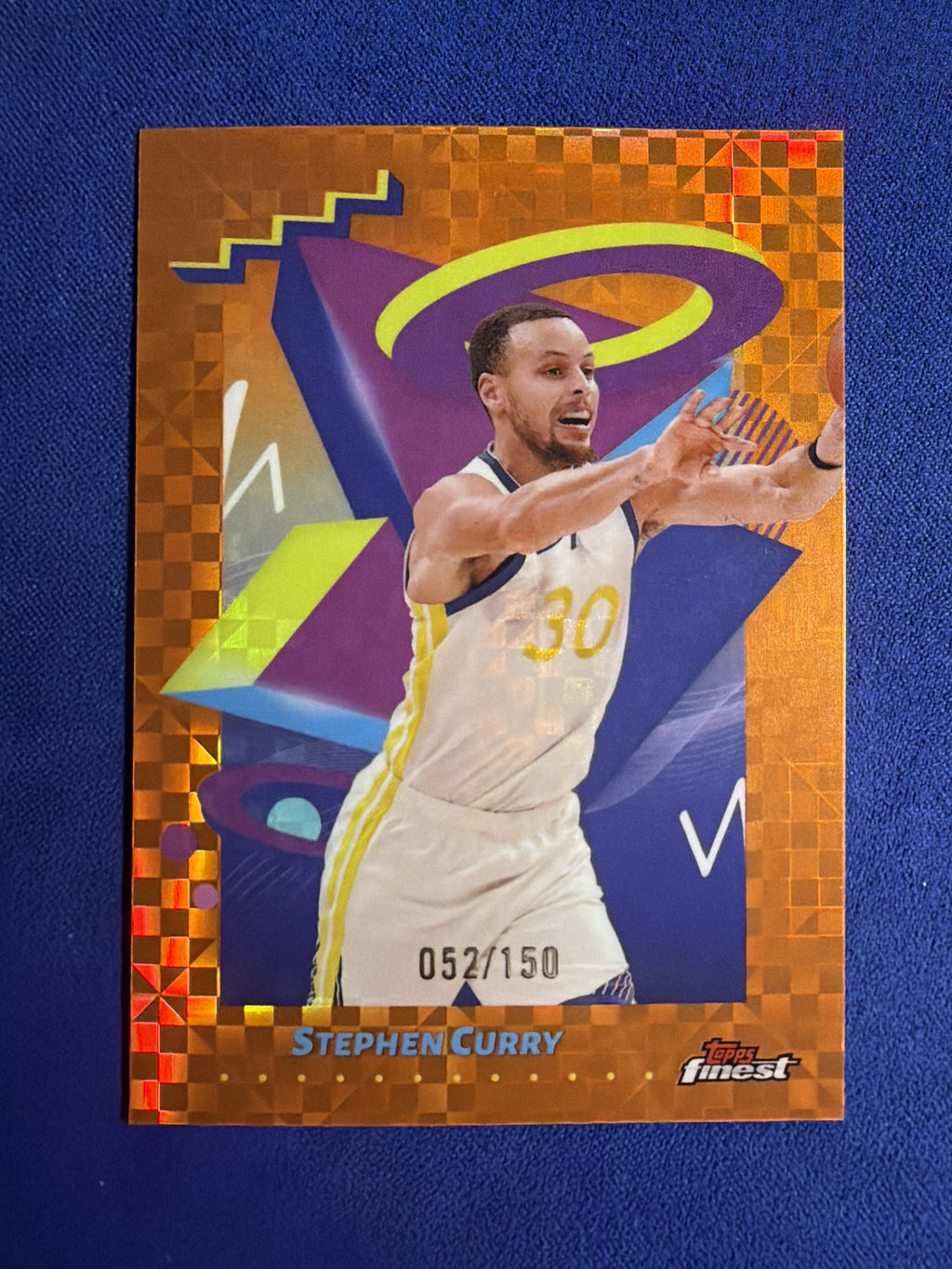 2024-25 Topps Finest Stephen Curry #290 Rare Parallel /150 #052/150 Warriors