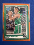 2025-26 Donruss Amari Williams Optic Orange #/175 #33 Rated Rookie Celtics