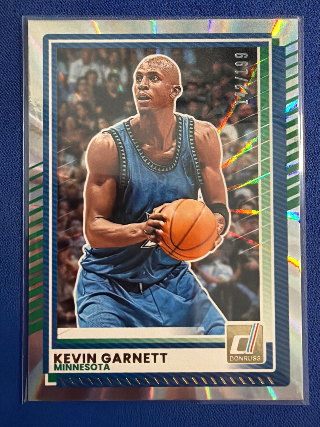 2025-26 Donruss Kevin Garnett Holo Laser #/199 #166 Minnesota Timberwolves