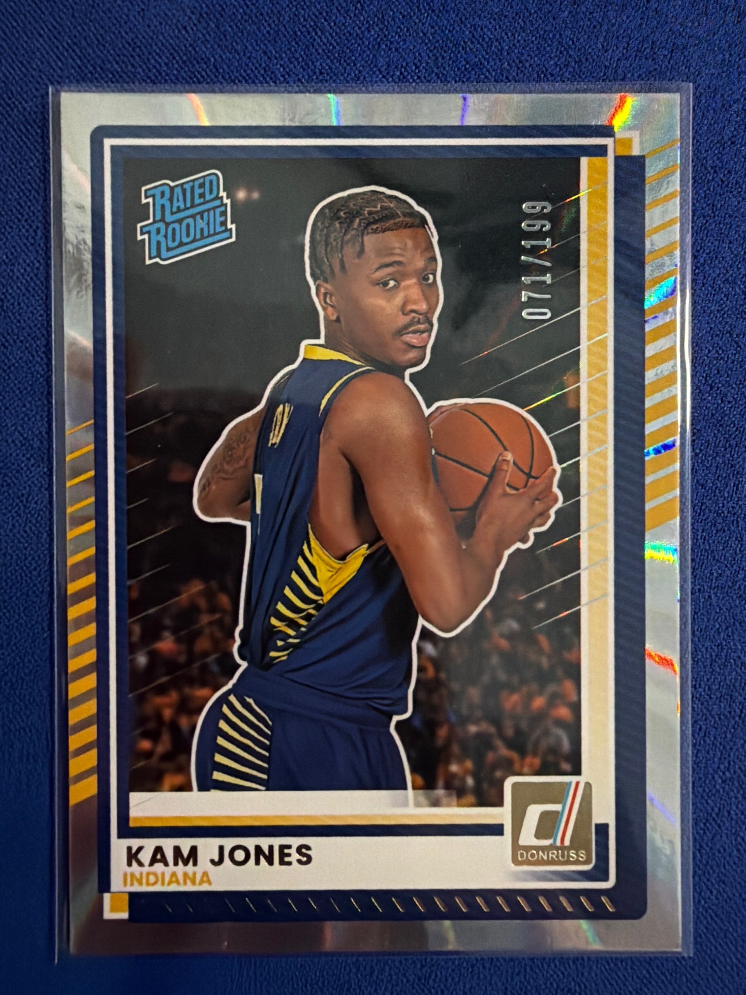 2025-26 Donruss Kam Jones Holo Laser #/199 #25 Rated Prospect Marquette