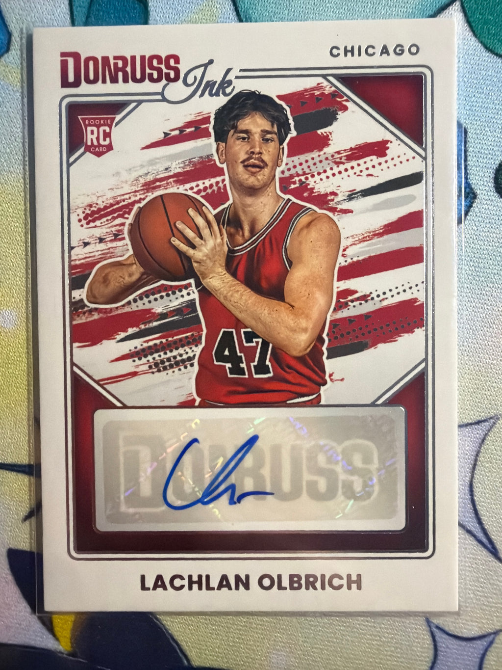 2025-26 Panini Donruss Lachlan Olbrich Donruss InkRookie Auto Card
