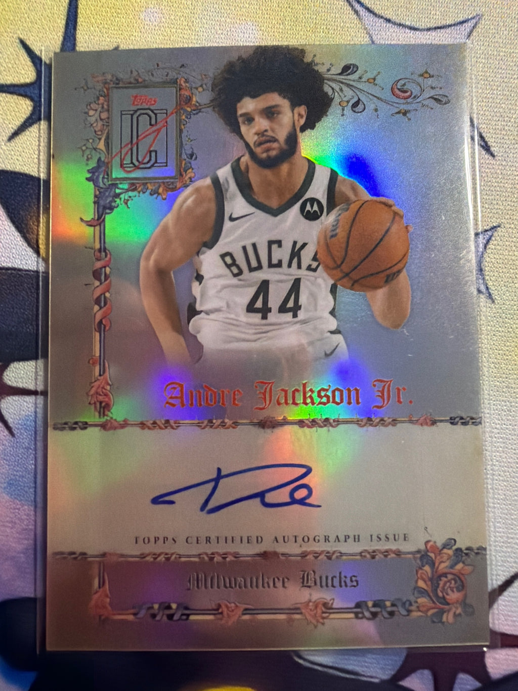 2025-26 Topps Signature Class Andre Jackson Jr Manuscripts Auto #MS-AJ Bucks