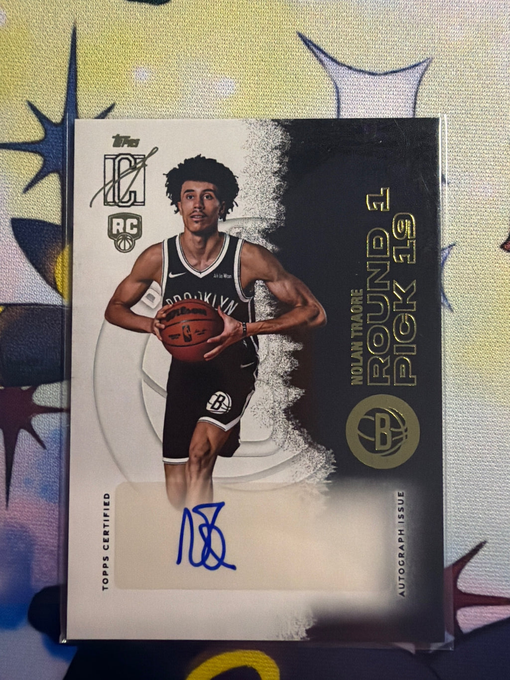 2025-26 Topps Signature Class Nolan Traore Rookie Class Auto #RCA-NT Nets RC