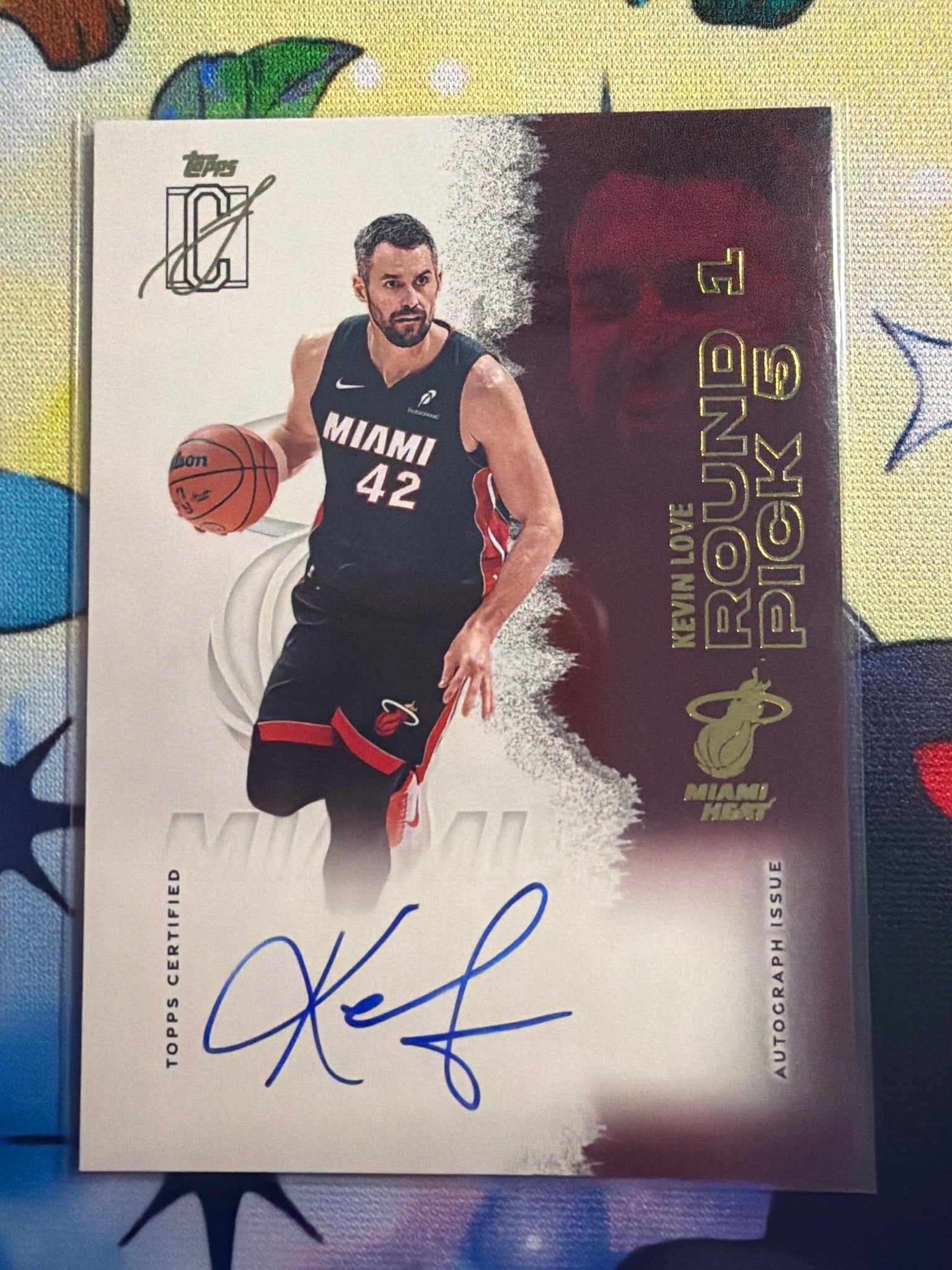 2025-26 Topps Signature Class Kevin Love Veteran Class Auto #VCA-KL Heat