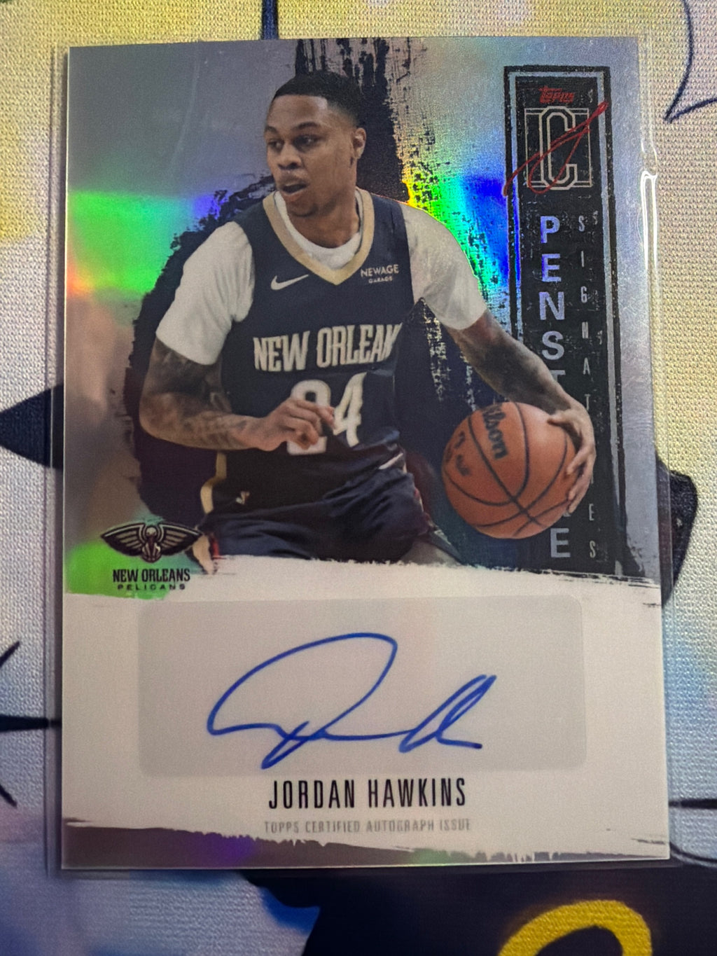 2025-26 Topps Signature Class Jordan Hawkins Penstroke Auto #PS-JH Pelicans