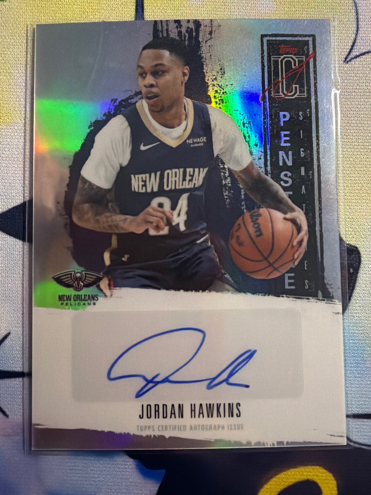 2025-26 Topps Signature Class Jordan Hawkins Penstroke Auto #PS-JH Pelicans