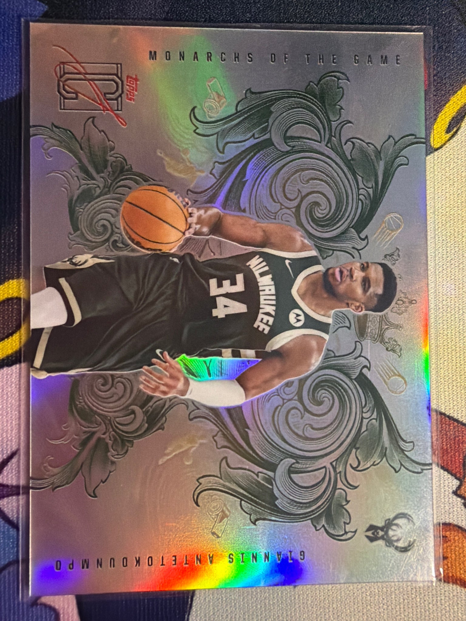 Topps Signature Giannis Antetokounmpo Monarchs of the Game SSP MOTG-4 Bucks