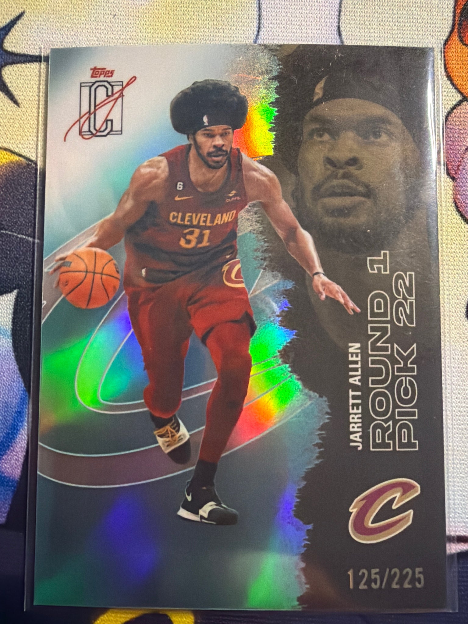 2025-26 Topps Signature Class Jarrett Allen Teal Parallel /225 #99 Cavs