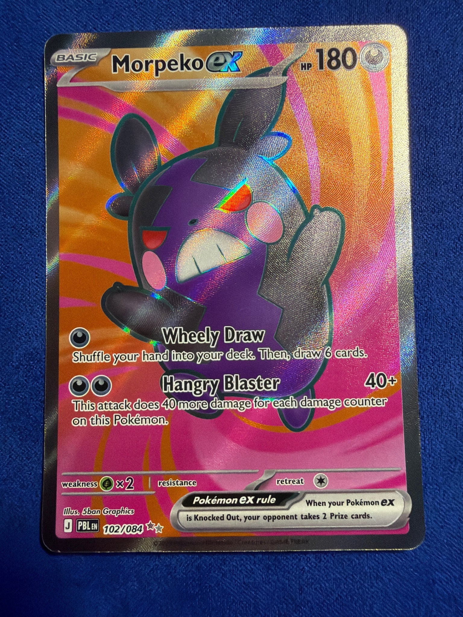 Morpeko ex #102/084 Full Art Ultra Rare Holo NM
