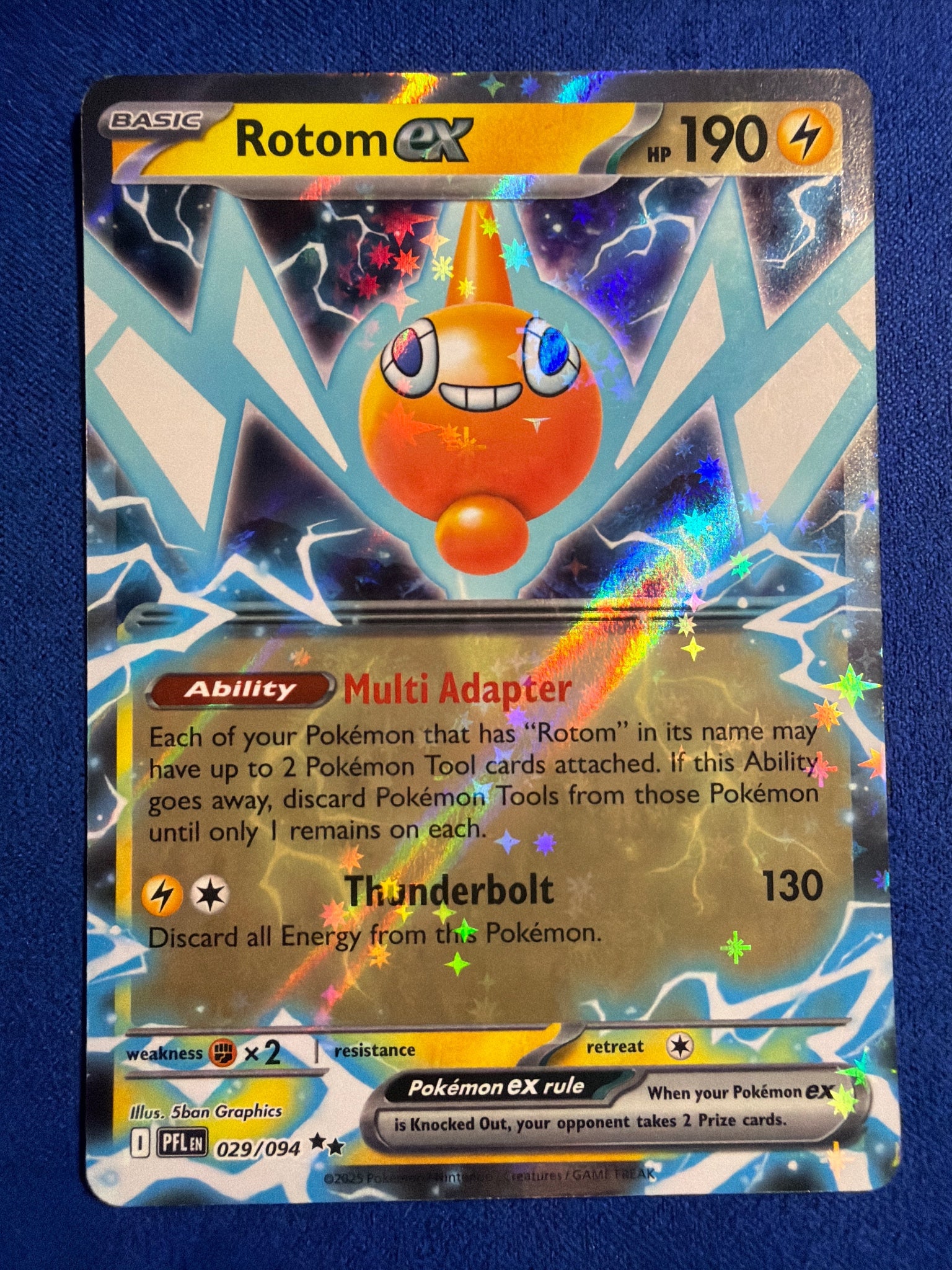 Pokemon Rotom ex 029/094 ME02 Phantasmal Flames Double Rare Holo NM