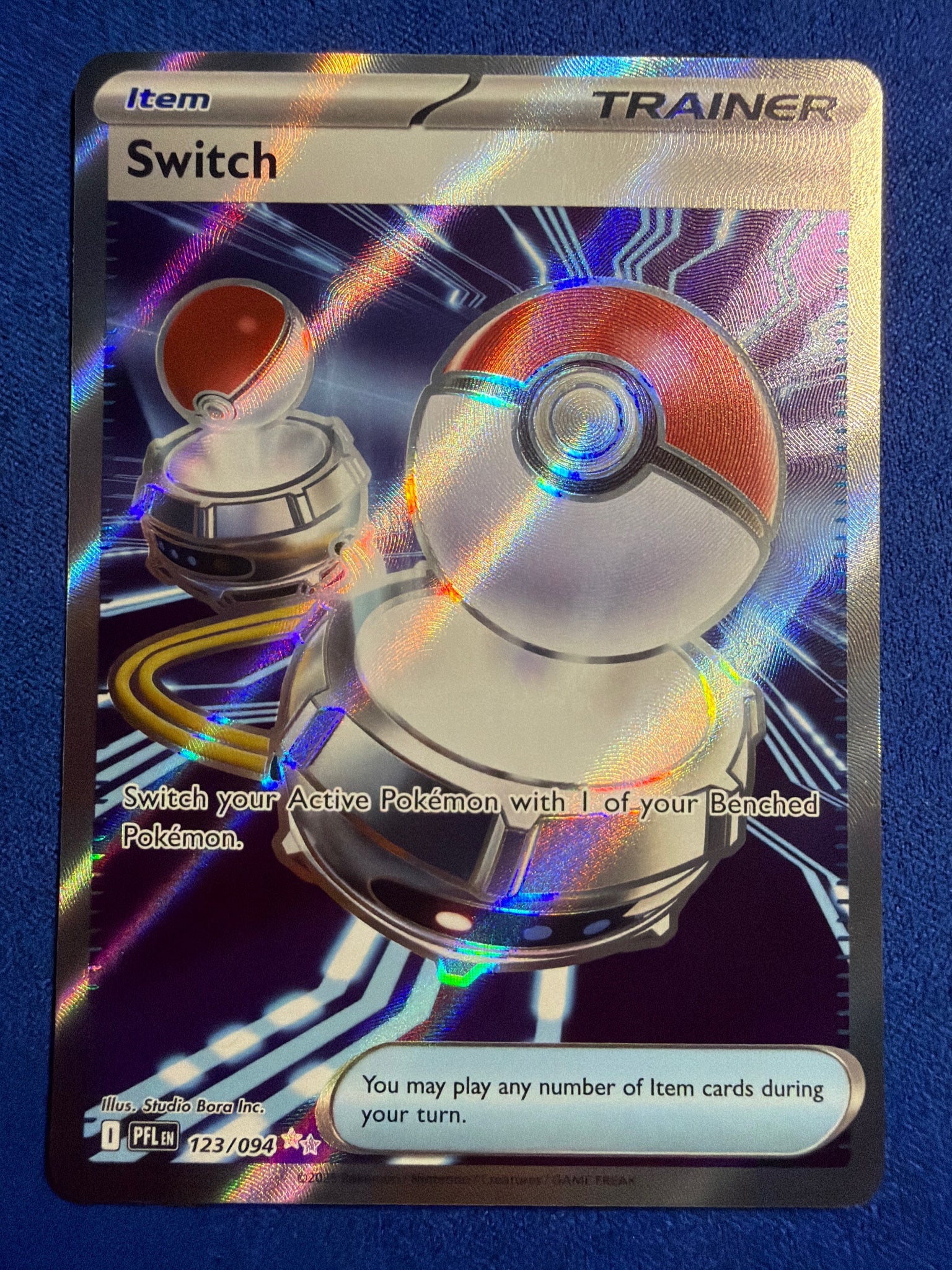 Pokemon Switch #123/094 Secret Rare Gold Holo ME02 Phantasmal Flames TCG NM