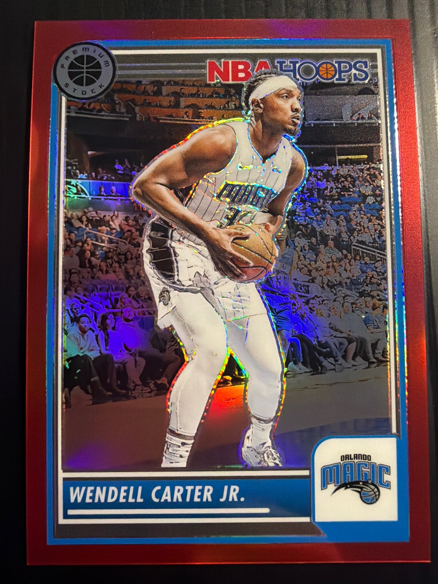 2023-24 Hoops Premium Stock #174 Wendell Carter Jr. Red Prizm #/275