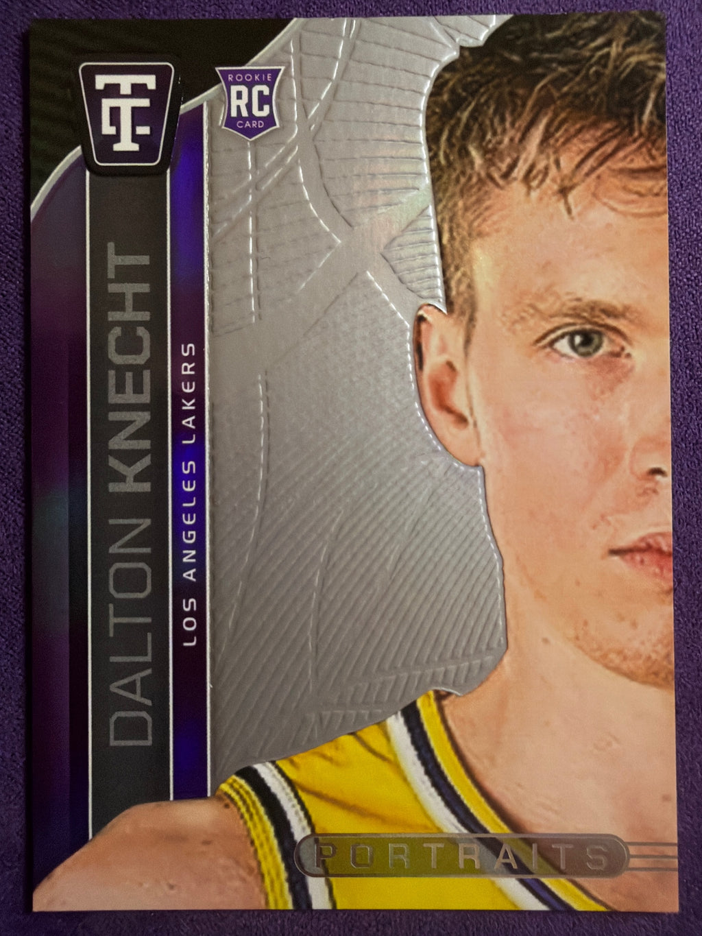 24-25 Panini Totally Certified Dalton Knecht RC Portraits Mirror /75 #19 Lakers