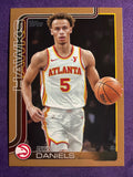 2025-26 Topps Dyson Daniels Gold #/2025 #64 Hawks Parallel