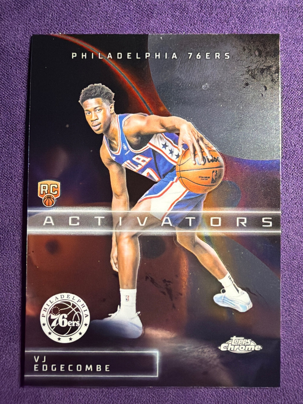 2025-26 Topps Chrome VJ Edgecombe Activators #AC-13 76ers Insert