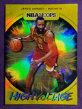 2019-20 NBA Hoops James Harden High Voltage #20 Houston Rockets Inse