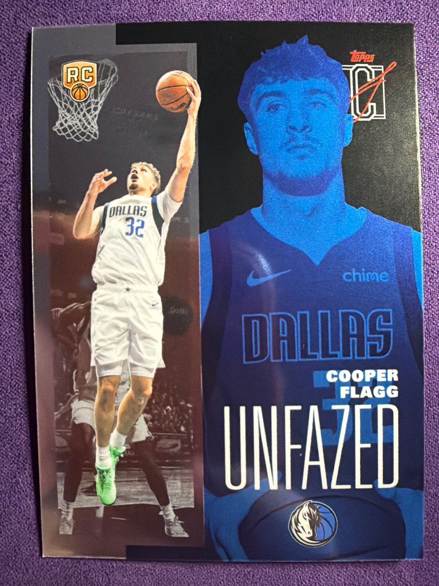 2025-26 Topps Signature Class Cooper Flagg Unfazed RC #FAZE-11 Mavericks Flaw