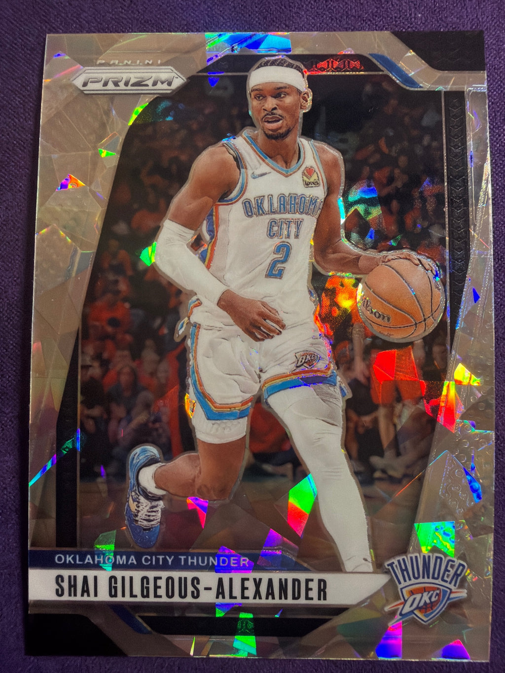 2024-25 Panini Prizm Shai Gilgeous-Alexander Ice Prizm #113 OKC Thunder