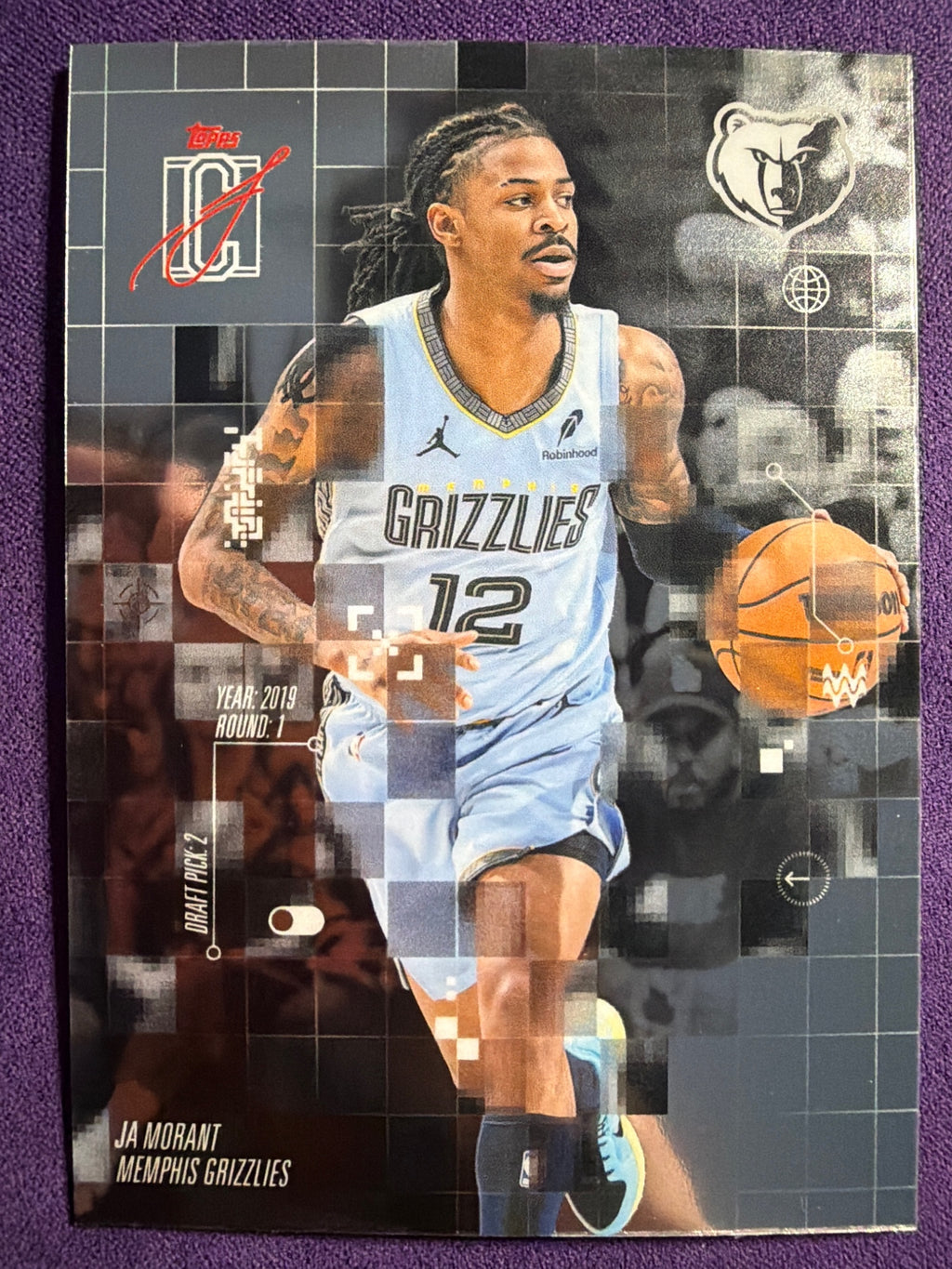 2025-26 Topps Signature Class Ja Morant After Image #AF-23 Memphis Grizzlies