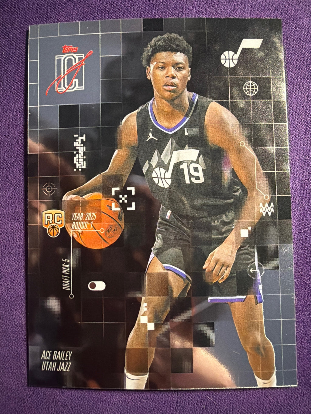 2025-26 Topps Signature Class Ace Bailey After Image #AF-5 Utah Jazz RC