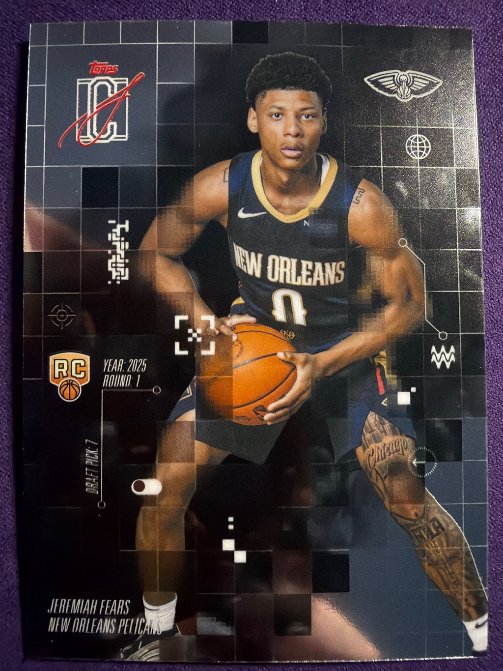 2025-26 Topps Signature Class Jeremiah Fears After Image #AF-7 Pelicans RC