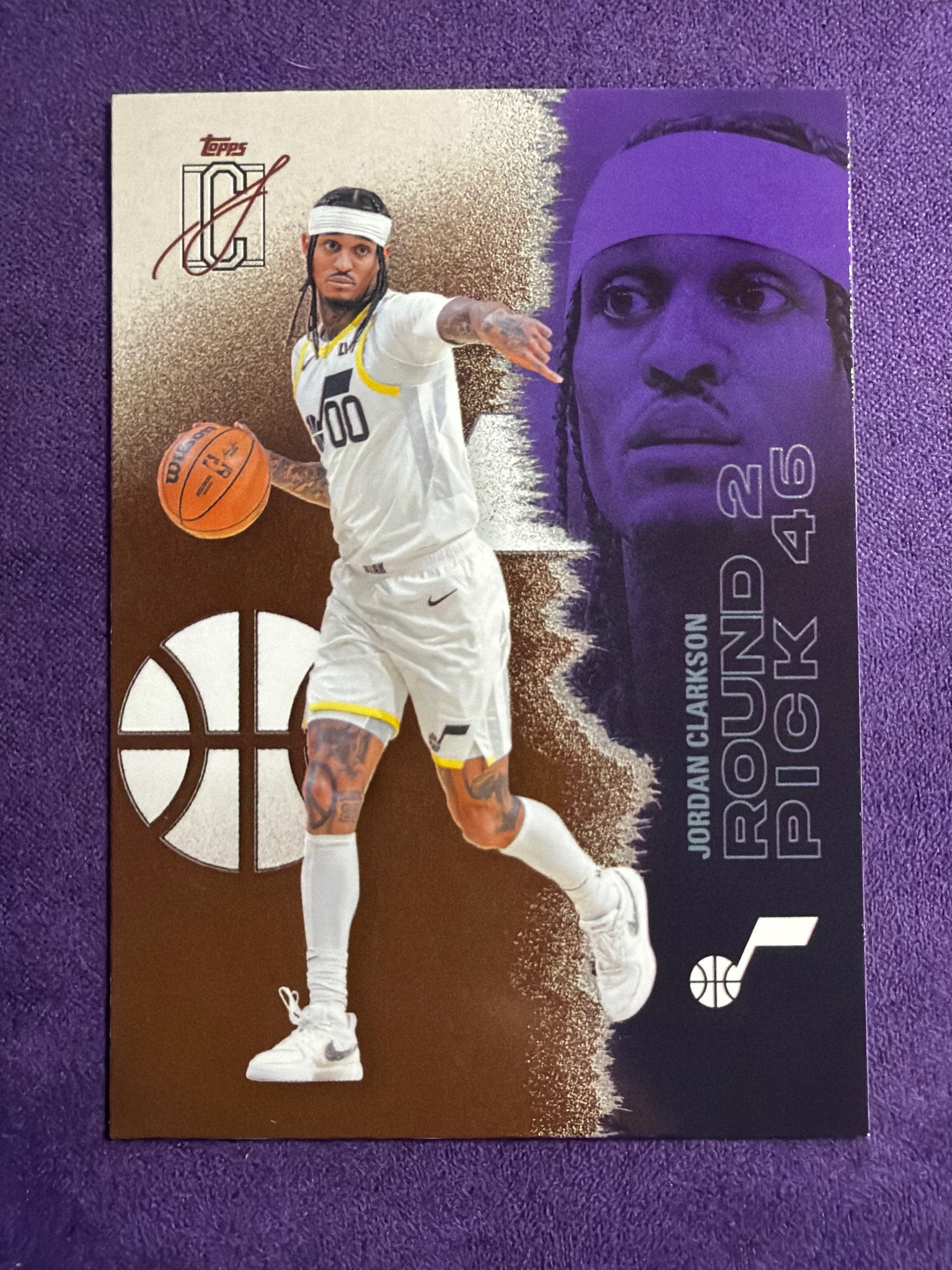2025-26 Topps Signature Class Jordan Clarkson Bronze Parallel #100 Jazz