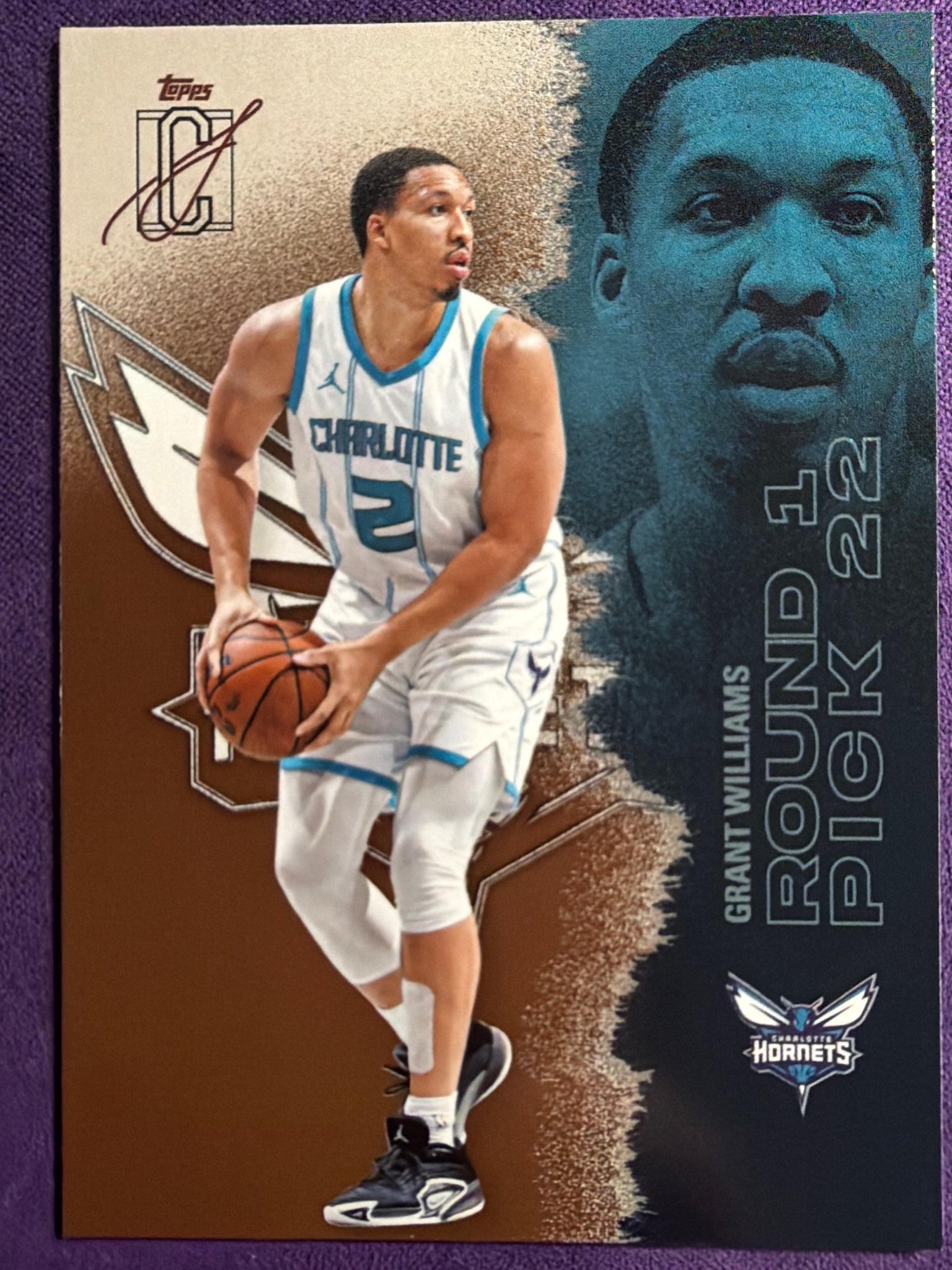 2025-26 Topps Signature Class Grant Williams Bronze Parallel #39 Hornets