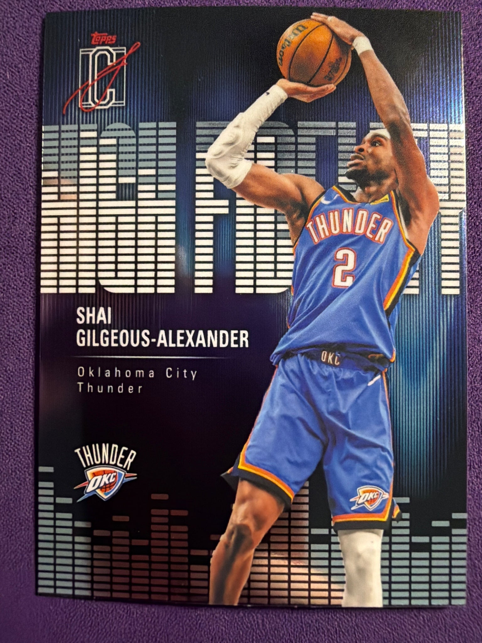 2025-26 Topps Signature Class Shai Gilgeous-Alexander High Fidelity #HF-24 SGA