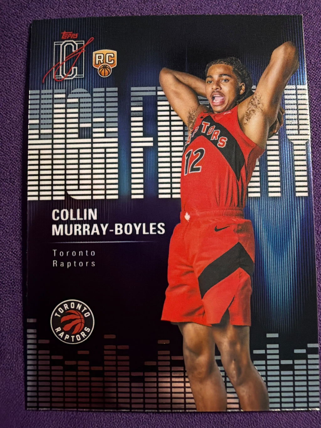 25-26 Topps Signature Class Collin Murray-Boyles High Fidelity RC #HF-9 Raptors