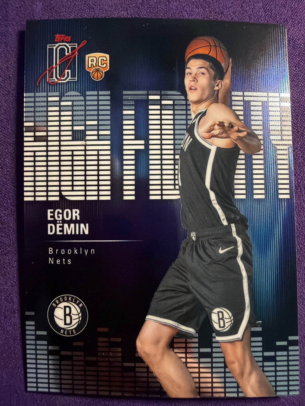 2025-26 Topps Signature Class Egor Demin High Fidelity RC #HF-8 Nets
