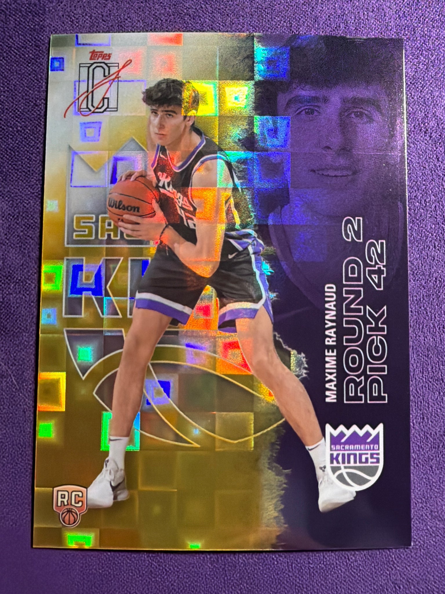 25-26 Topps Signature Class Maxime Raynaud Chrome Pandora Yellow Refractor #136