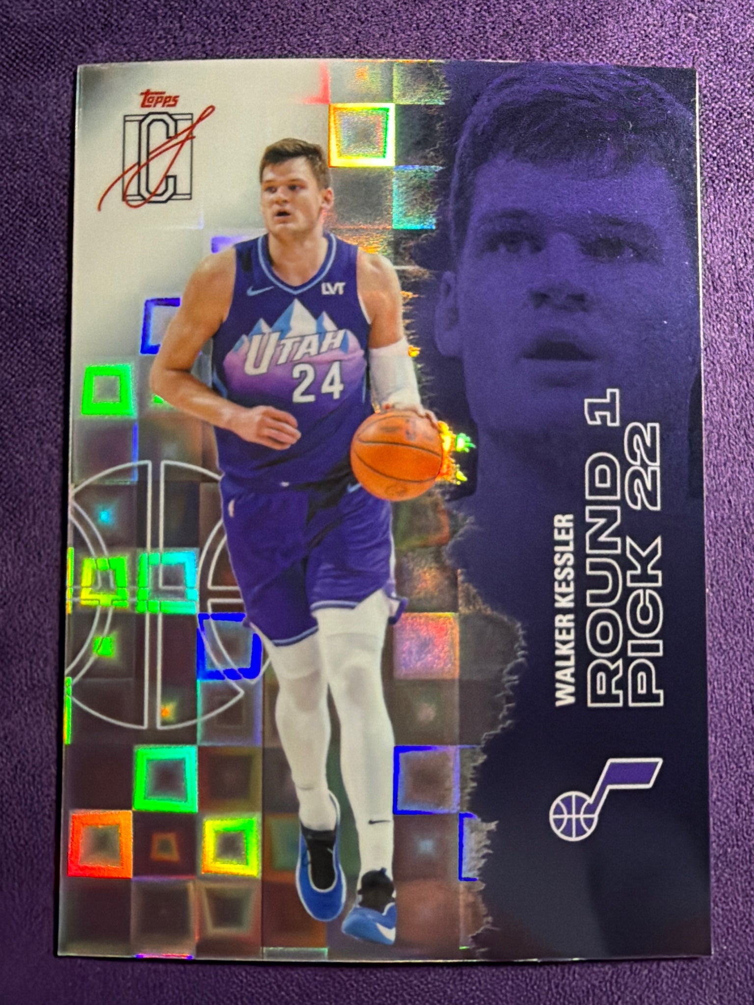 2025-26 Topps Signature Class Walker Kessler Chrome Pandora Refractor #40
