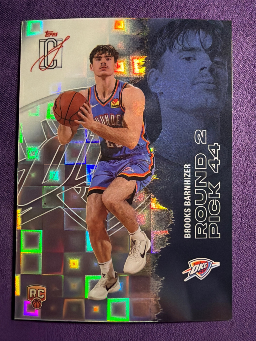2025-26 Topps Signature Class Brooks Barnhizer Chrome Pandora Refractor #138