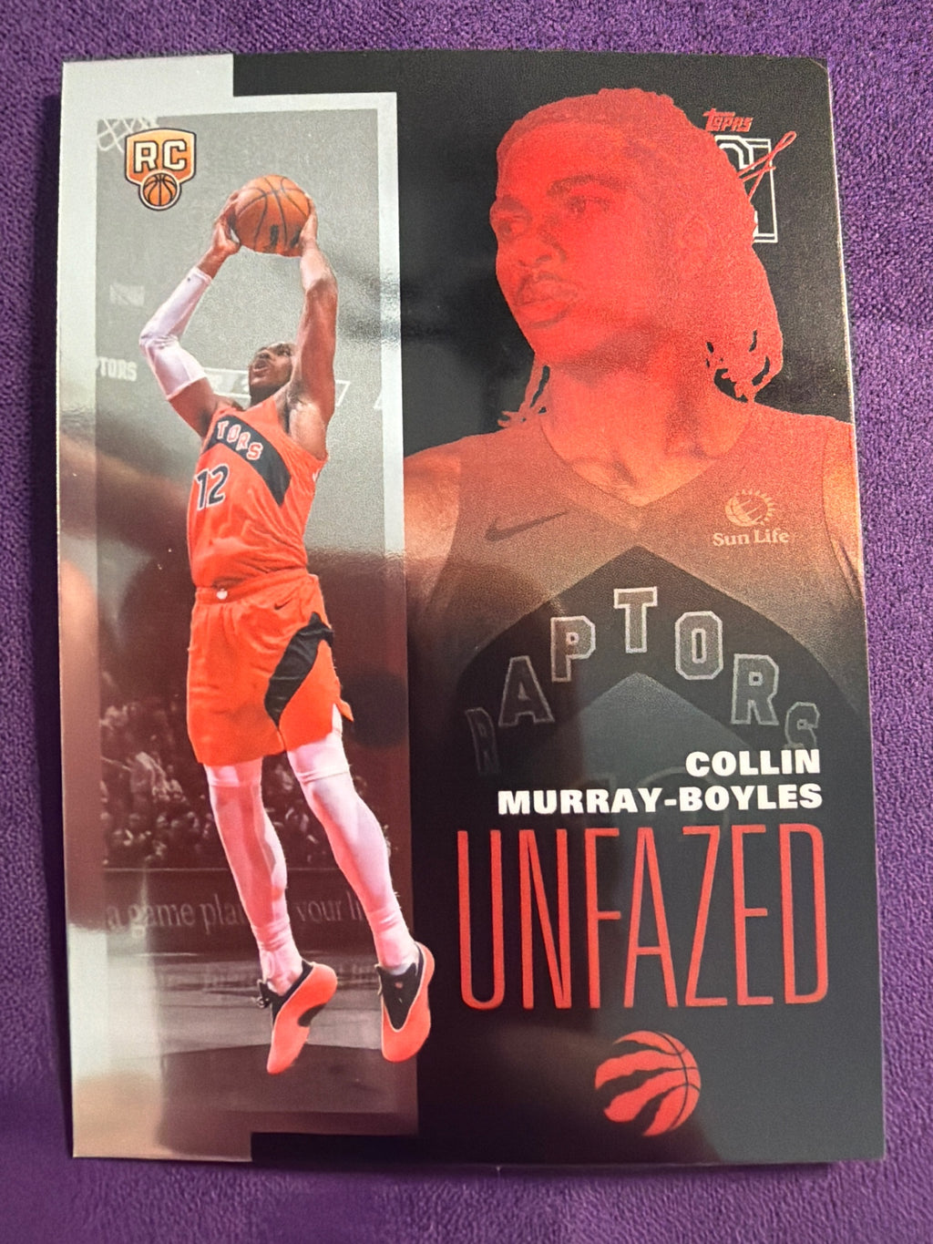 2025-26 Topps Signature Class Collin Murray-Boyles RC Unfazed Insert #FAZE-19