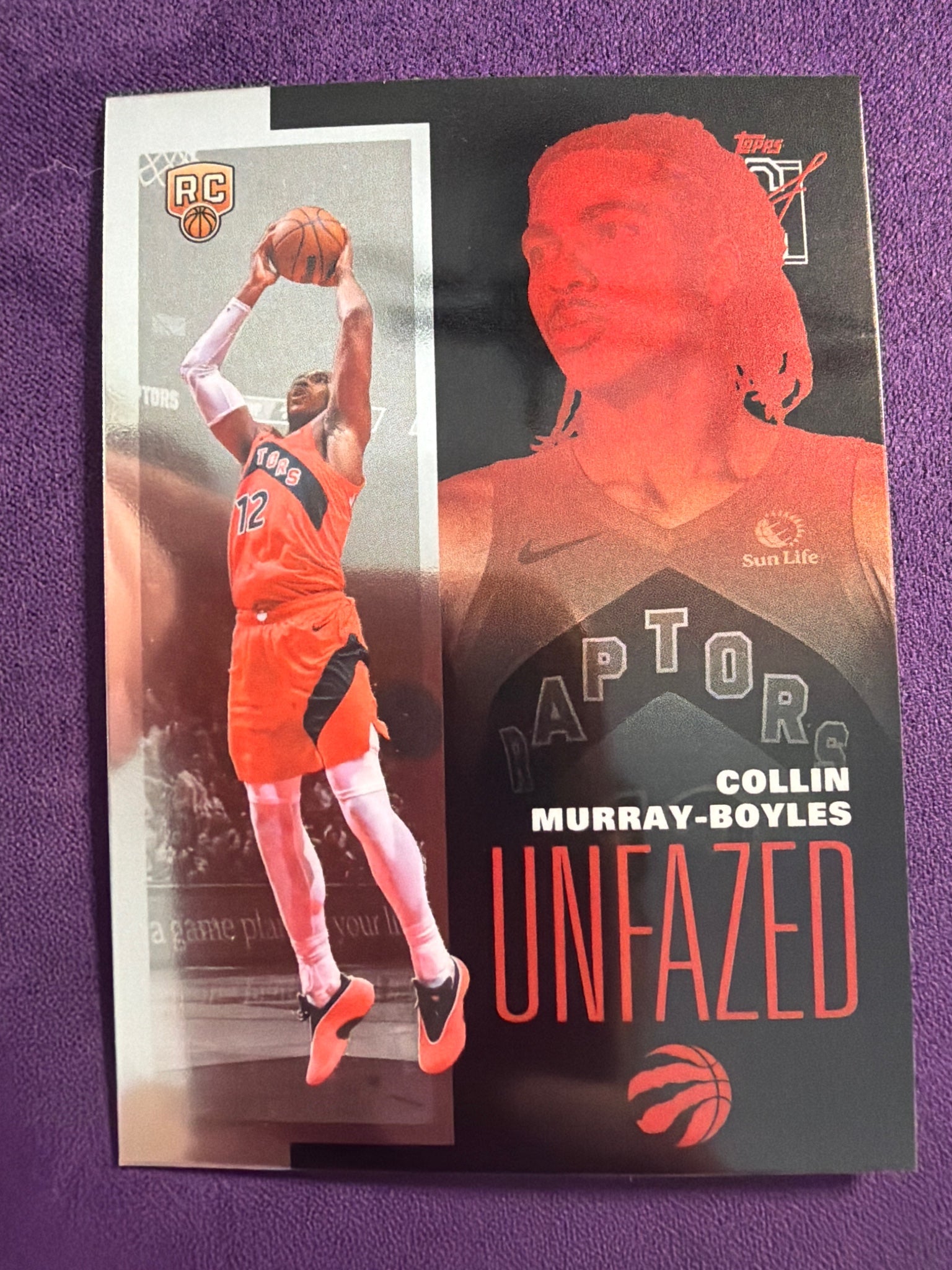 2025-26 Topps Signature Class Collin Murray-Boyles RC Unfazed Insert #FAZE-19