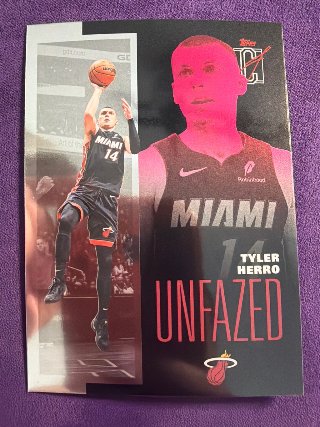 2025-26 Topps Signature Class Tyler Herro Unfazed Insert #FAZE-6