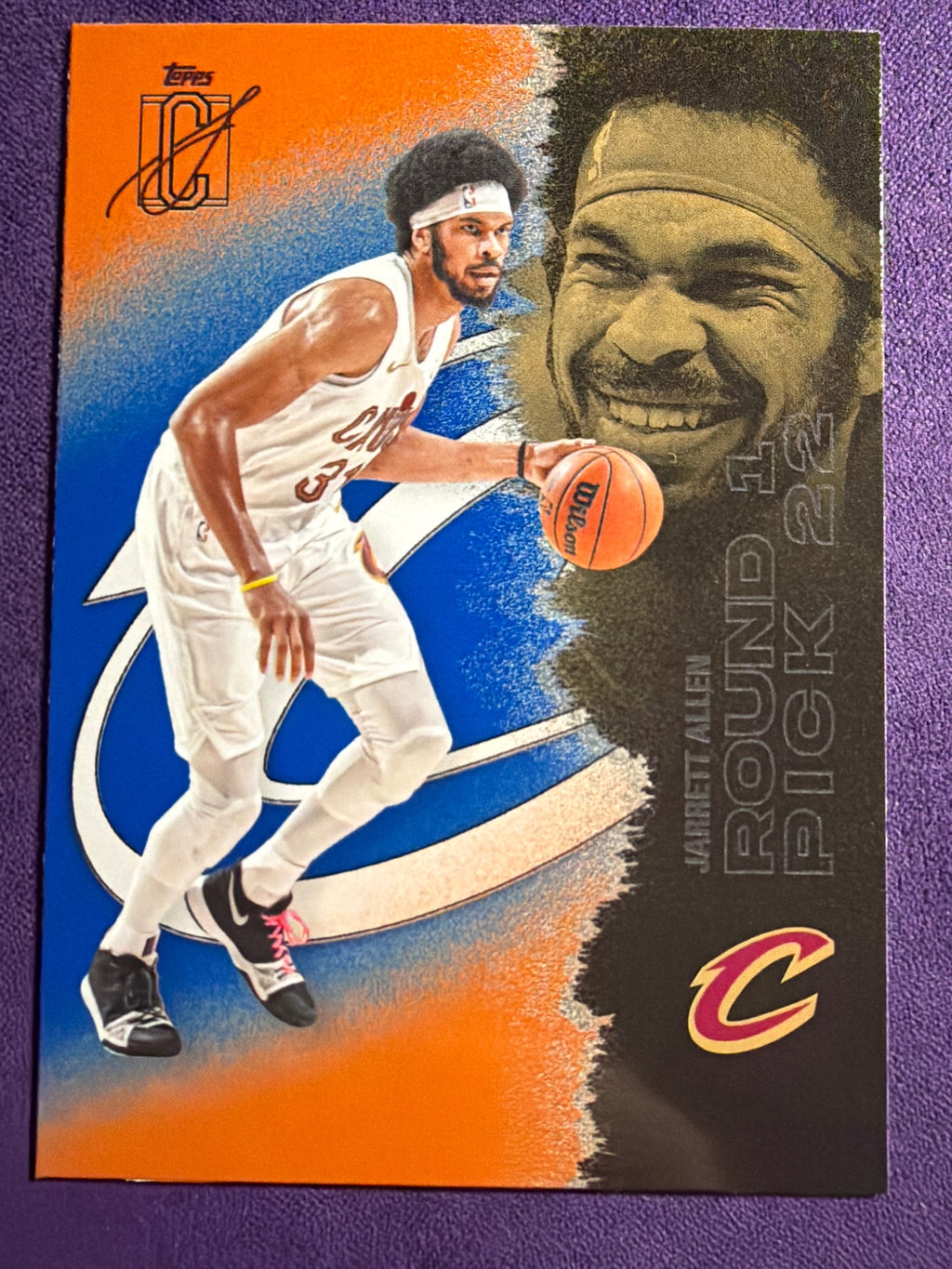 2025-26 Topps Signature Class Jarrett Allen Blue & Orange Parallel #99