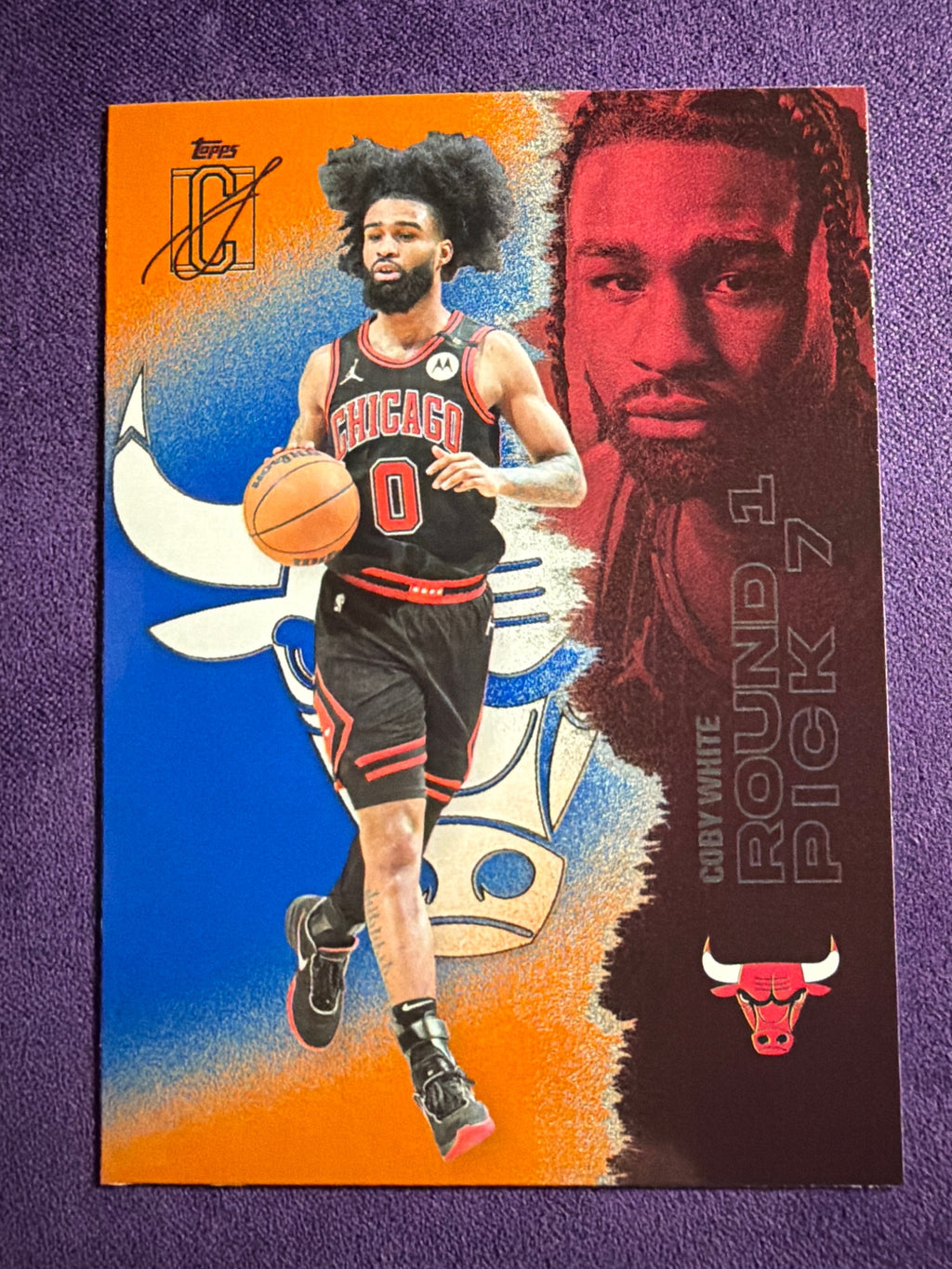 2025-26 Topps Signature Class Coby White Blue & Orange Parallel #10