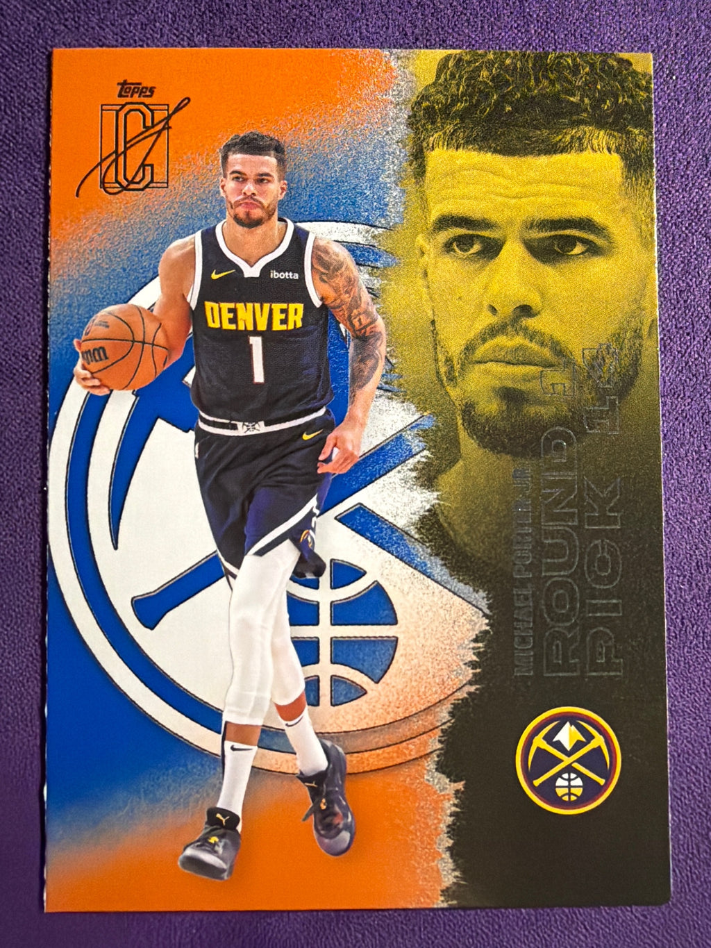 2025-26 Topps Signature Class Michael Porter Jr. Blue & Orange Parallel #81