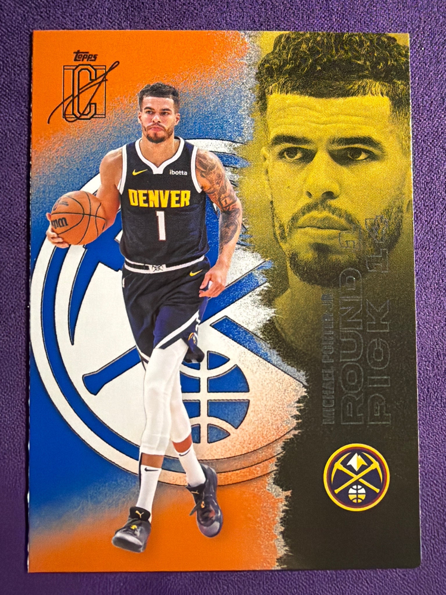 2025-26 Topps Signature Class Michael Porter Jr. Blue & Orange Parallel #81
