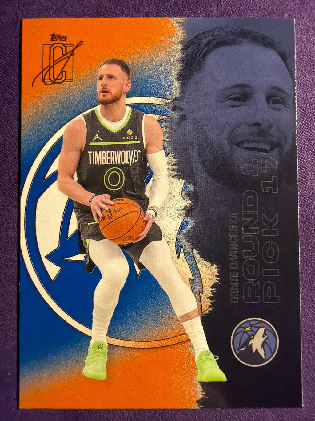 2025-26 Topps Signature Class Donte DiVincenzo Blue & Orange Parallel #91