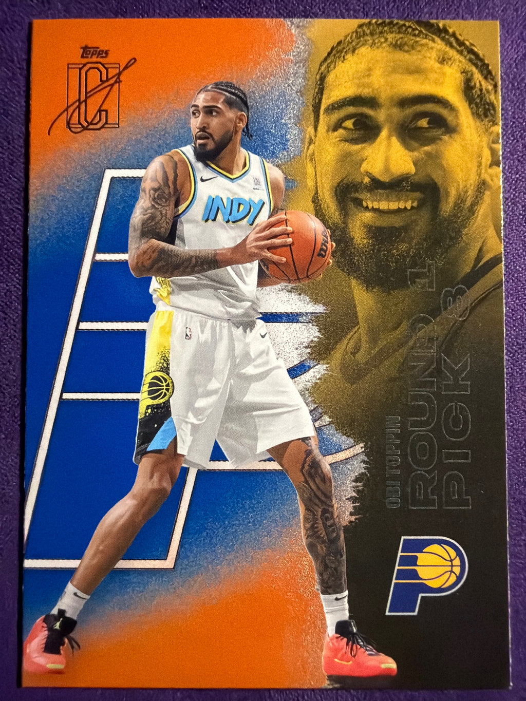 2025-26 Topps Signature Class Obi Toppin Blue & Orange Parallel #33