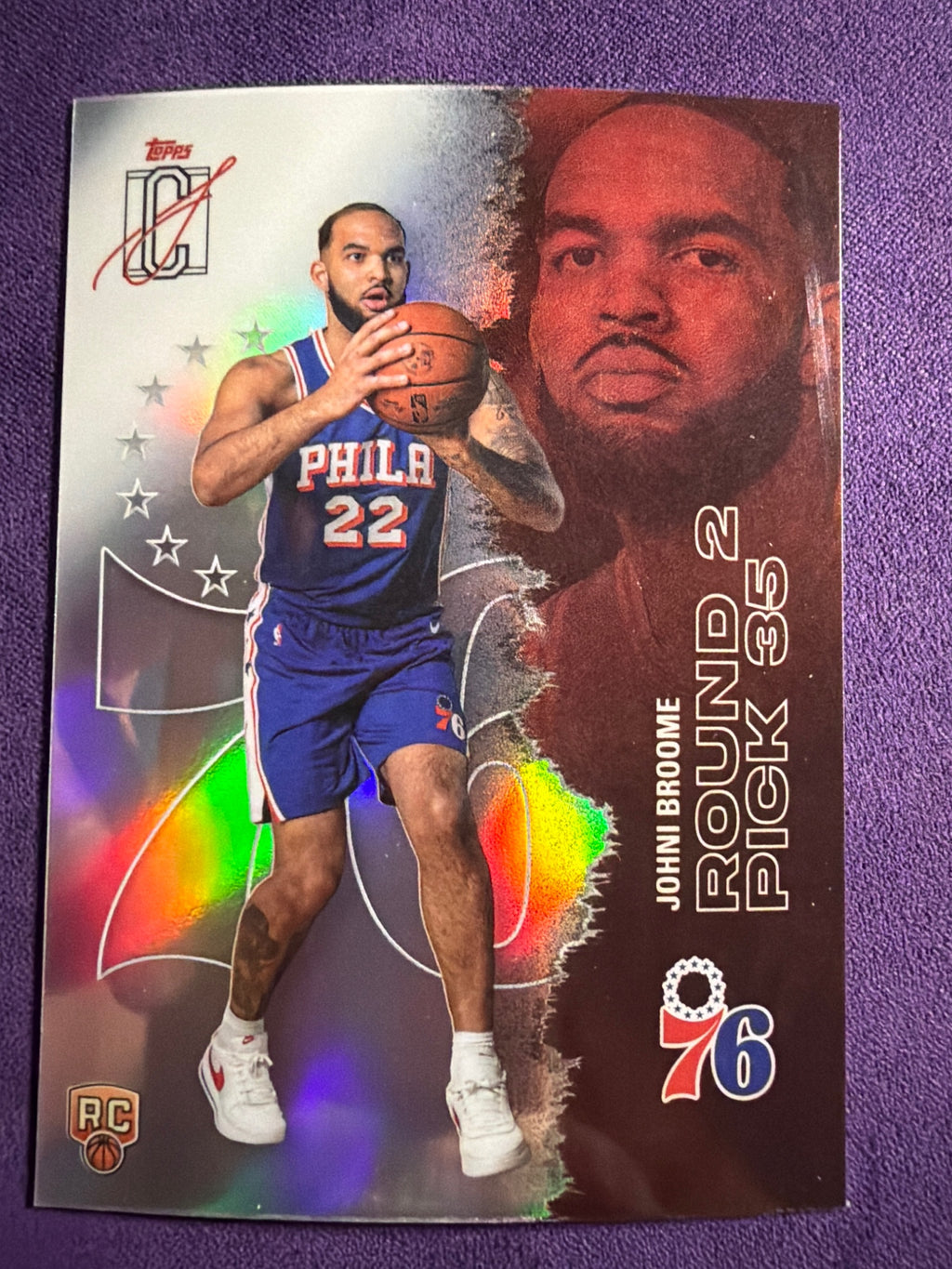 2025-26 Topps Signature Class Johni Broome RC Chrome Refractors #128