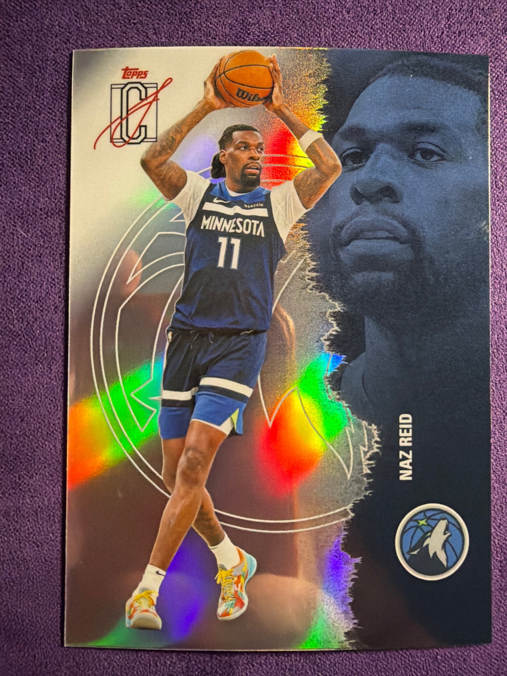 2025-26 Topps Signature Class Naz Reid Chrome Refractors #46