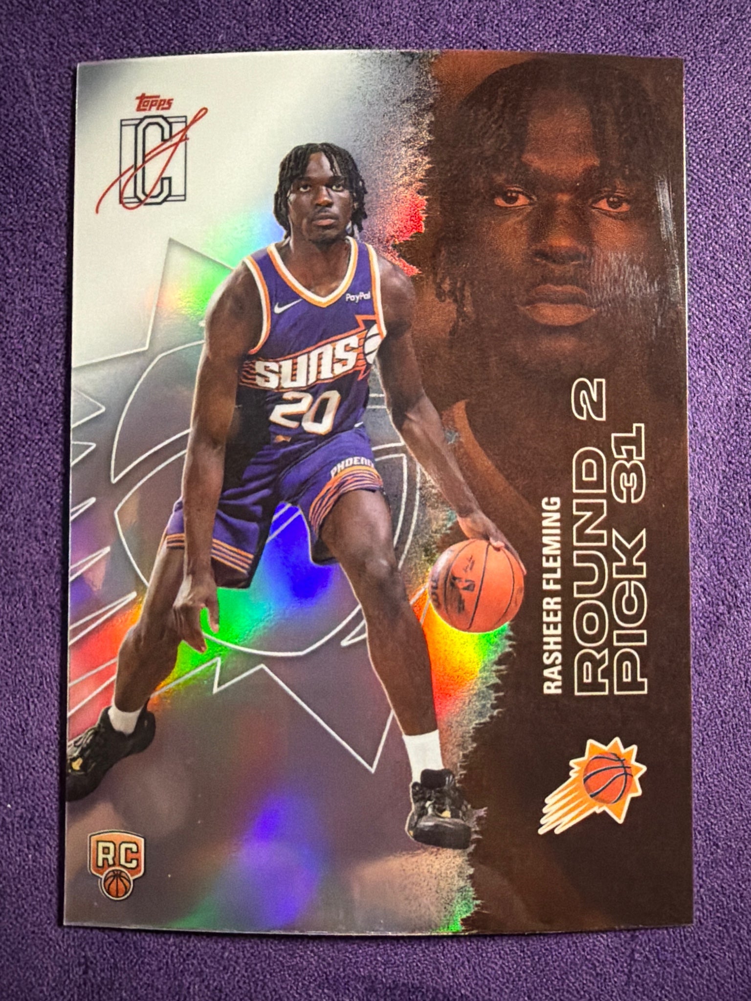 2025-26 Topps Signature Class Rasheer Fleming RC Chrome Refractors #124