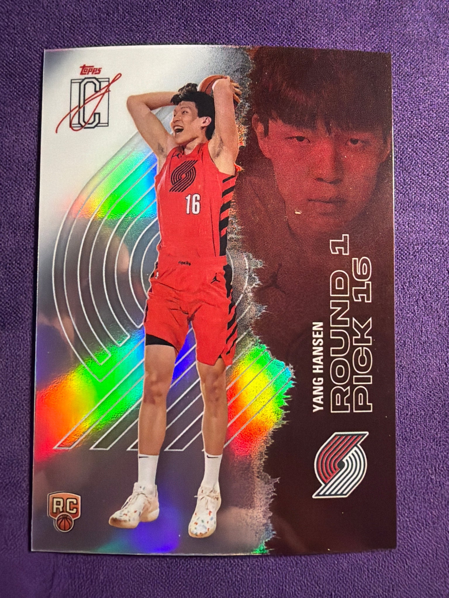 2025-26 Topps Signature Class Yang Hansen RC Chrome Refractors #112