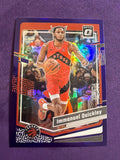 2023-24 Donruss Optic Immanuel Quickley Purple Parallel #83